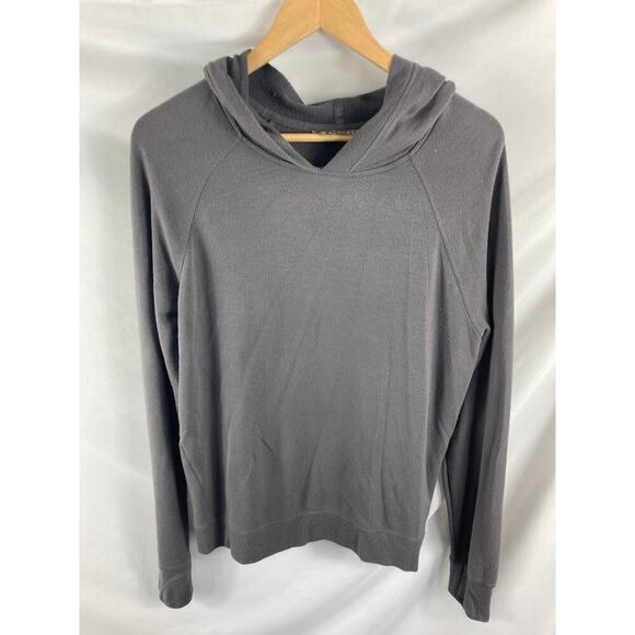 Athleta Cross Back Soft Grey Hoodie Size Large - Picture 2 of 4